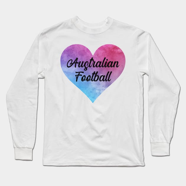 Australian football . Perfect present for mother dad friend him or her Long Sleeve T-Shirt by SerenityByAlex